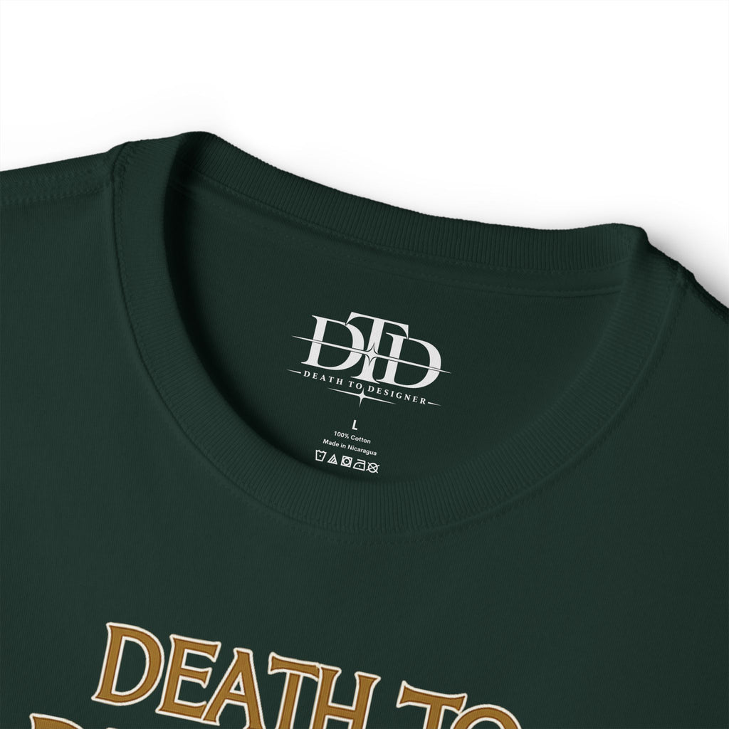 Graphic Tee — "Death to Designer" Anime-Inspired Illustration