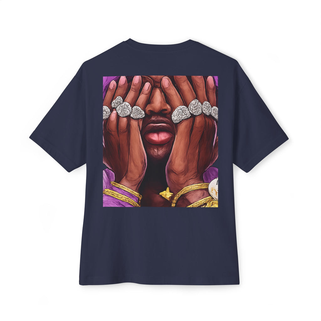 Boxy Tee — Purple Beanie Illustration Graphic T-Shirt