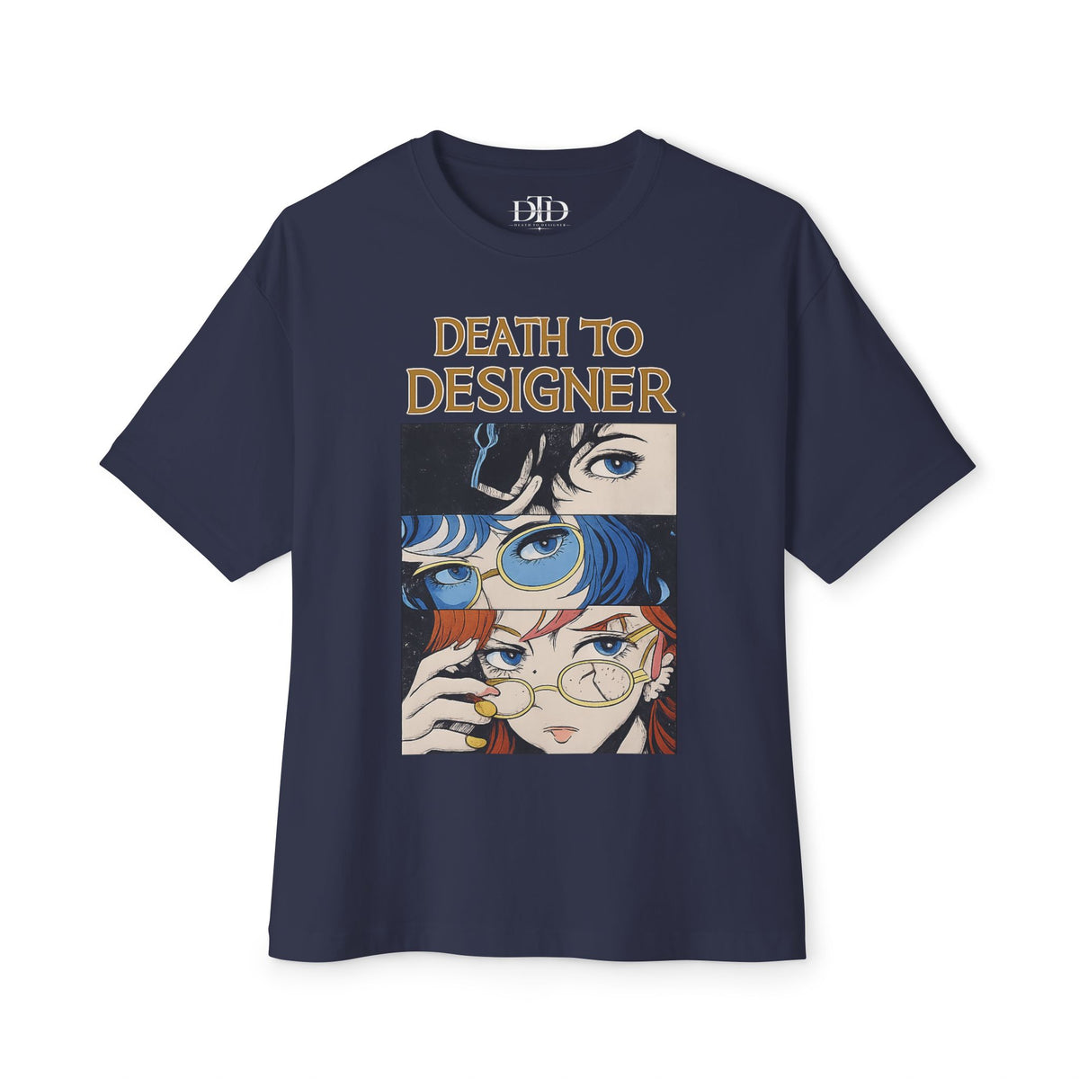 Graphic Tee — "Death to Designer" Anime-Inspired Illustration