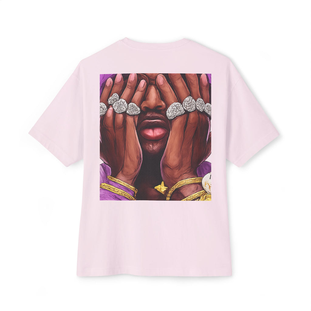 Boxy Tee — Purple Beanie Illustration Graphic T-Shirt