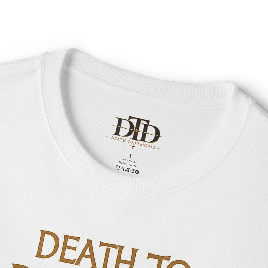 Graphic Tee — "Death to Designer" Anime-Inspired Illustration