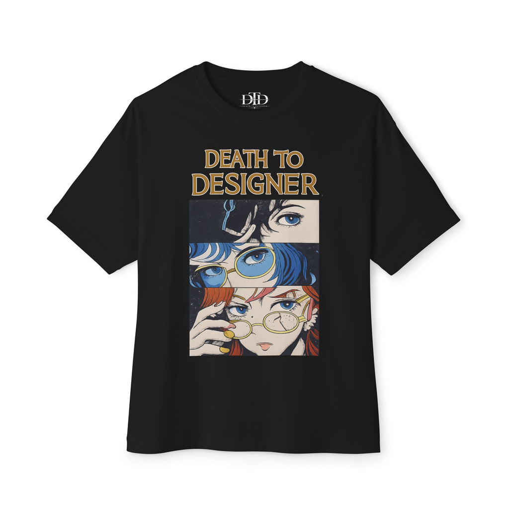Graphic Tee — "Death to Designer" Anime-Inspired Illustration